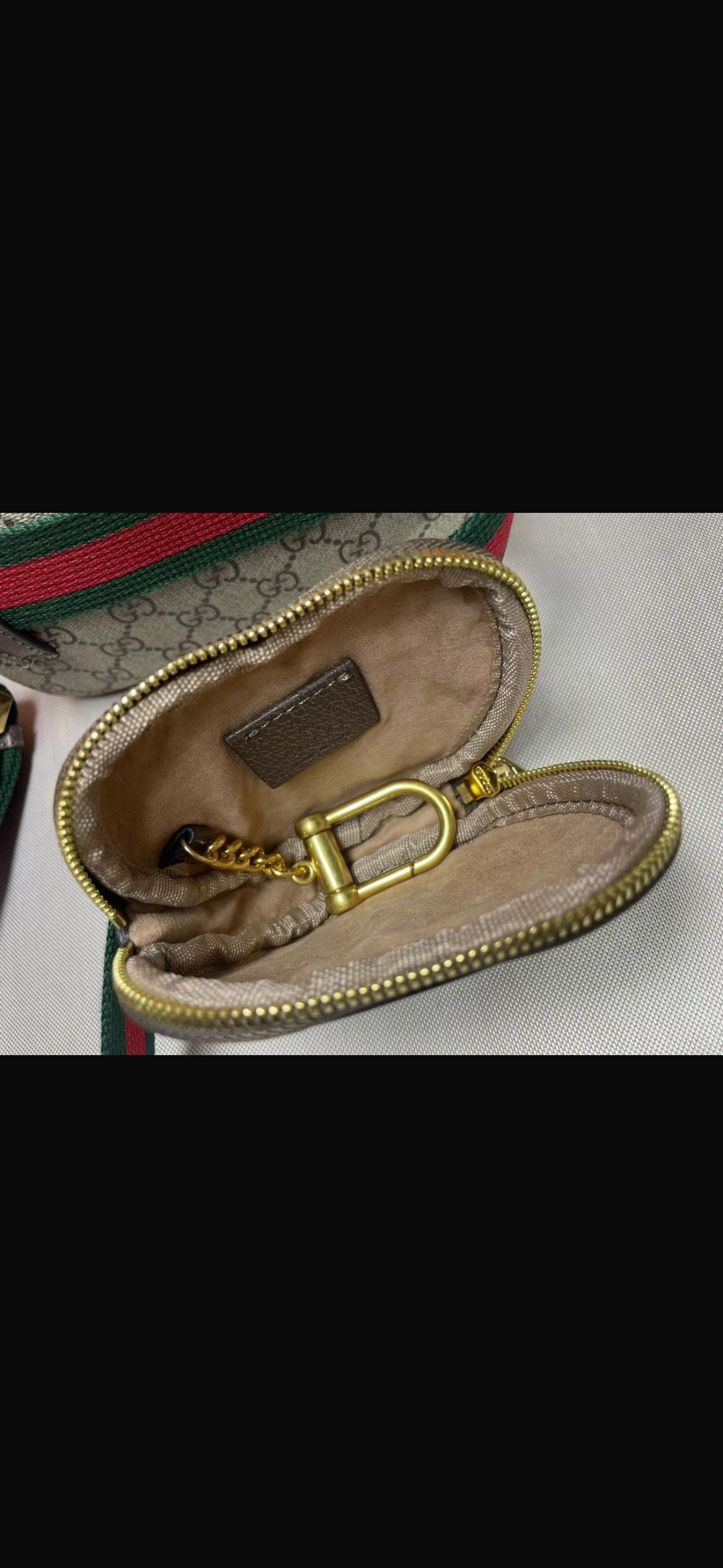 Designer Monogram Belt Bag Set with Signature Stripe - 2 Piece