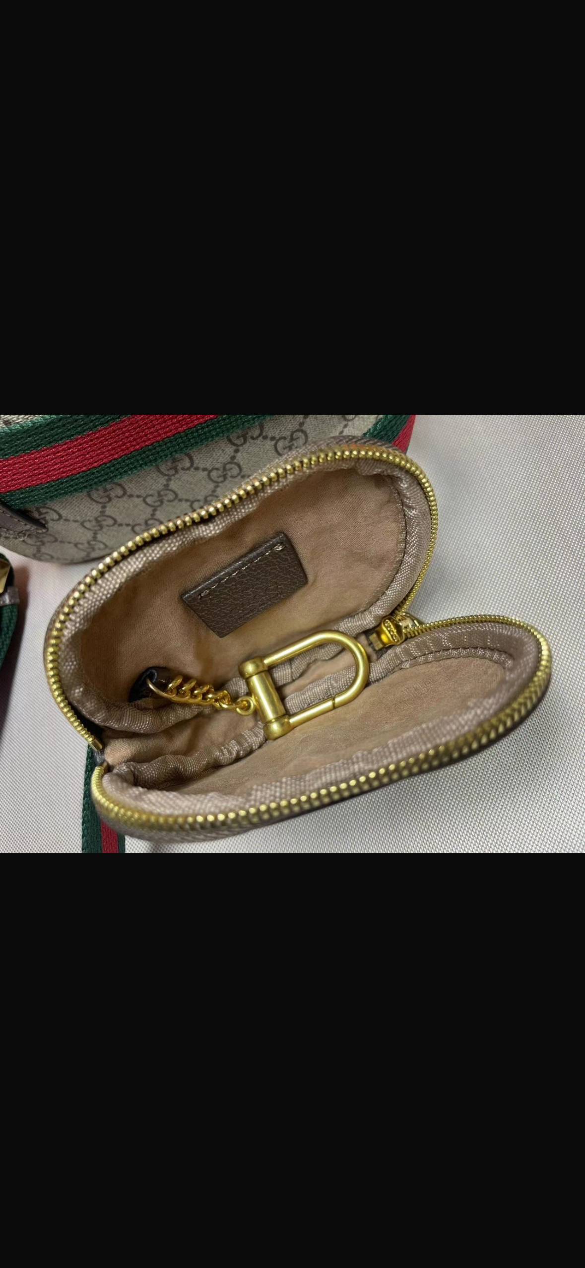 Designer Monogram Belt Bag Set with Signature Stripe - 2 Piece