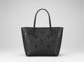 Black Monogram Tote Bag Set with Matching Pochette - 2 Piece